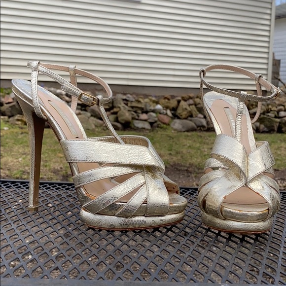 Nicholas Kirkwood Shoes - Nicholas Kirkwood Metallic heels size 38 1/2